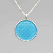 Last inn bildet i Galleri-visningsprogrammet, Vannsirkel med sølvkant- Aqua Blue