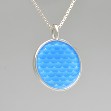 Last inn bildet i Galleri-visningsprogrammet, Vannsirkel med sølvkant - Water Blue