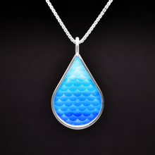 Last inn bildet i Galleri-visningsprogrammet, Vanndråpe med sølvkant -Anheng-