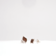 Last inn bildet i Galleri-visningsprogrammet, Høstblader med sølvkant Øredobber (små) RL-N
